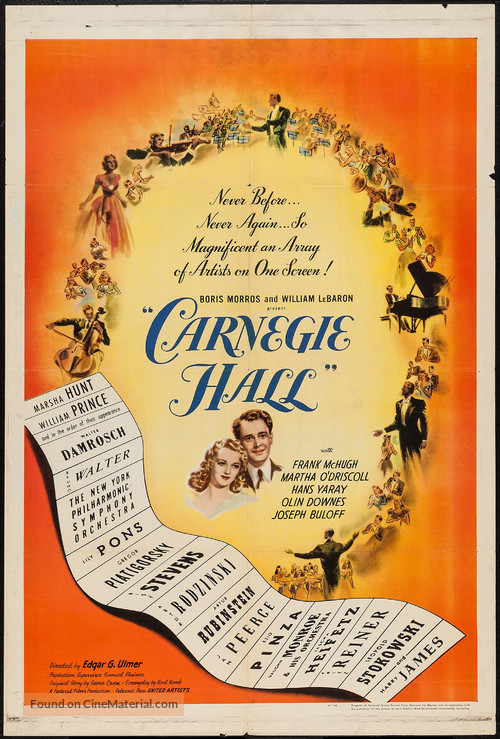 Carnegie Hall - Movie Poster