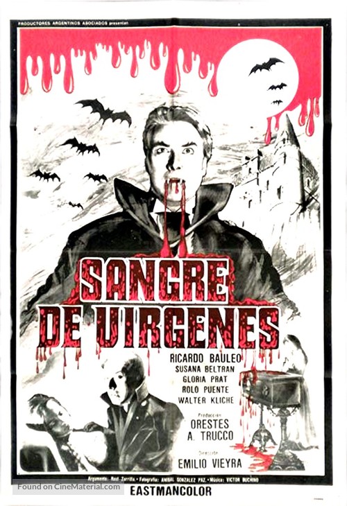 Sangre de v&iacute;rgenes - Argentinian Movie Poster