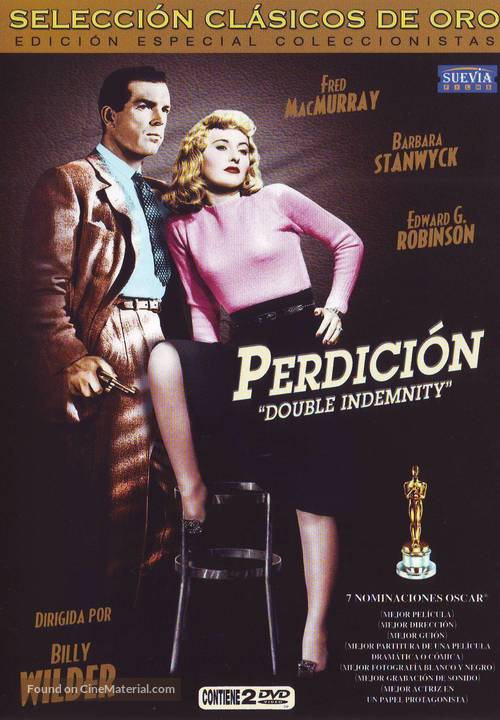 Double Indemnity - Spanish DVD movie cover