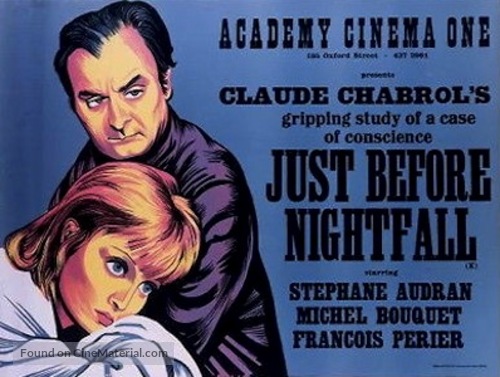 Juste avant la nuit - British Movie Poster