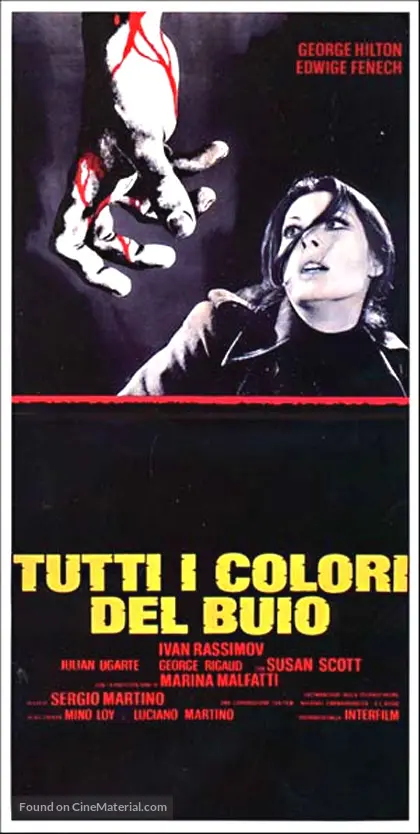 Tutti i colori del buio - Italian Movie Poster