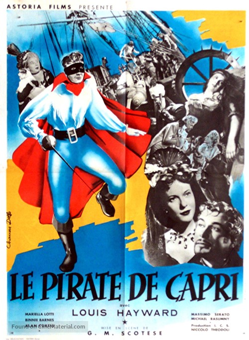 I pirati di Capri - French Movie Poster