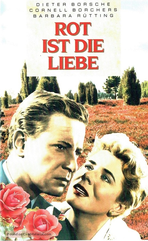 Rot ist die Liebe - German VHS movie cover