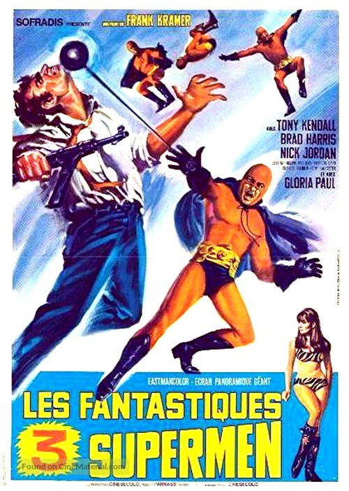 I fantastici tre supermen - French Movie Poster