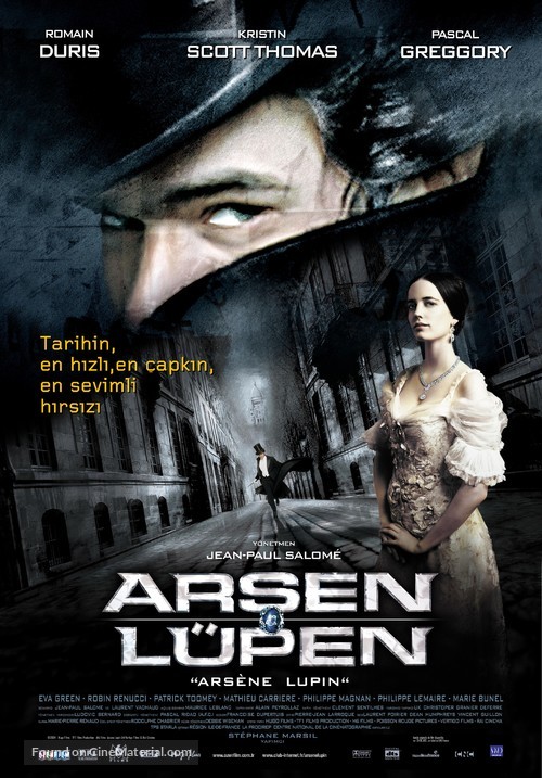 Arsene Lupin - Turkish Theatrical movie poster
