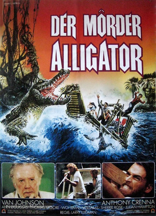Killer Crocodile - German Movie Poster