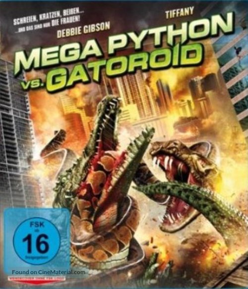 Mega Python vs. Gatoroid - German Blu-Ray movie cover