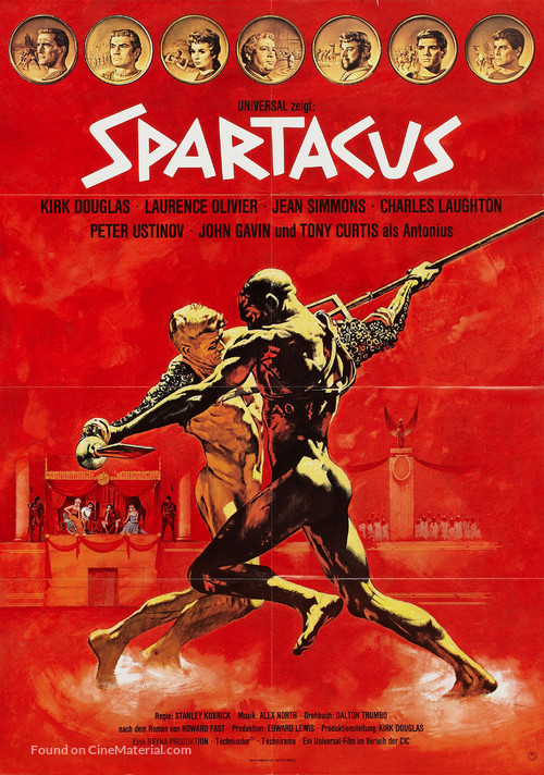 Spartacus - German Movie Poster