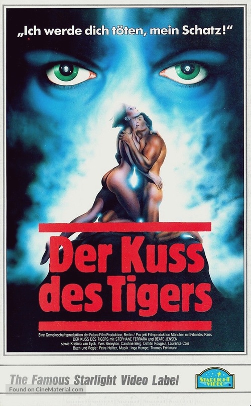 Der Ku&szlig; des Tigers - German VHS movie cover