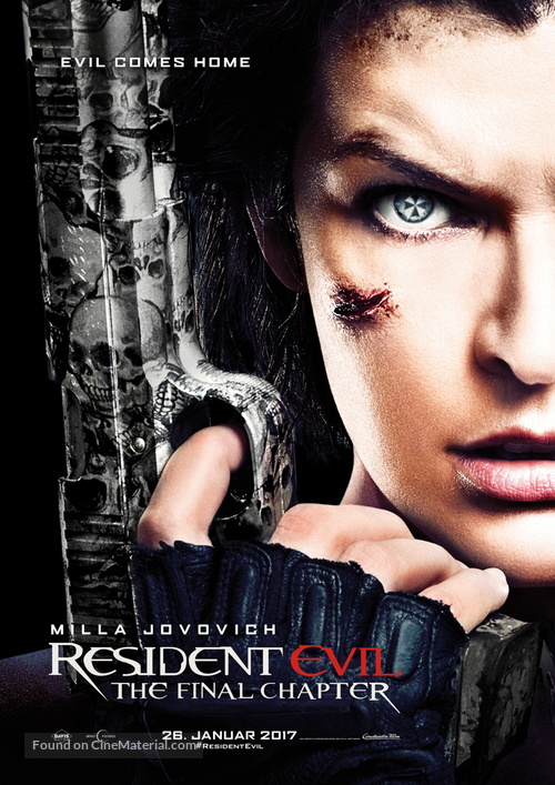 Resident Evil: The Final Chapter - German Movie Poster