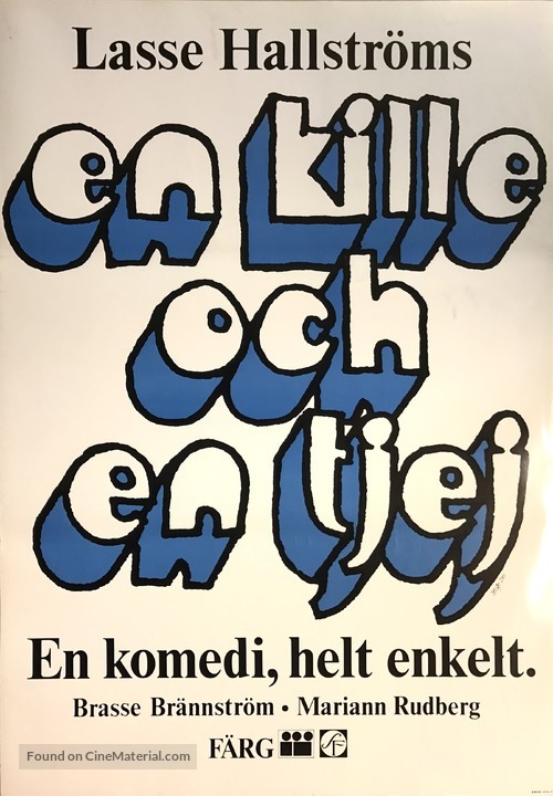 En kille och en tjej - Swedish Movie Poster