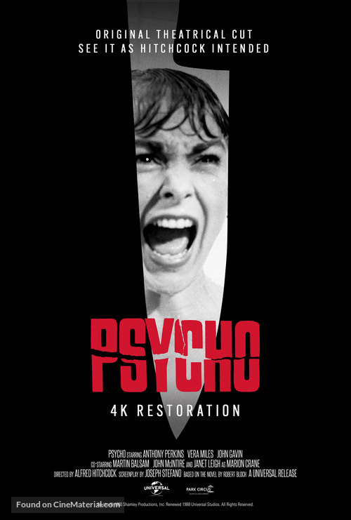 Psycho - British Movie Poster