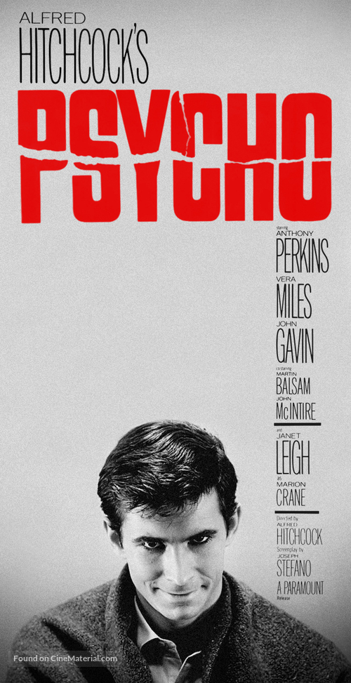 Psycho Minimalist Print Alfred Hitchcock Horror Movie Poster - Etsy Denmark