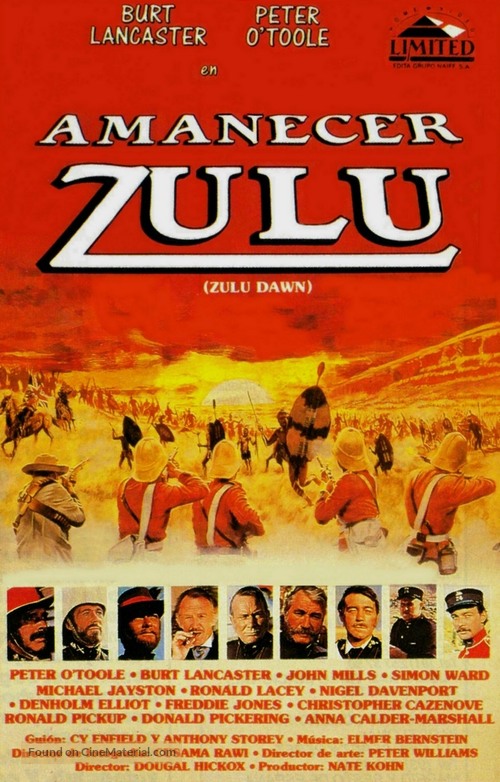 Zulu Dawn - Spanish Movie Cover