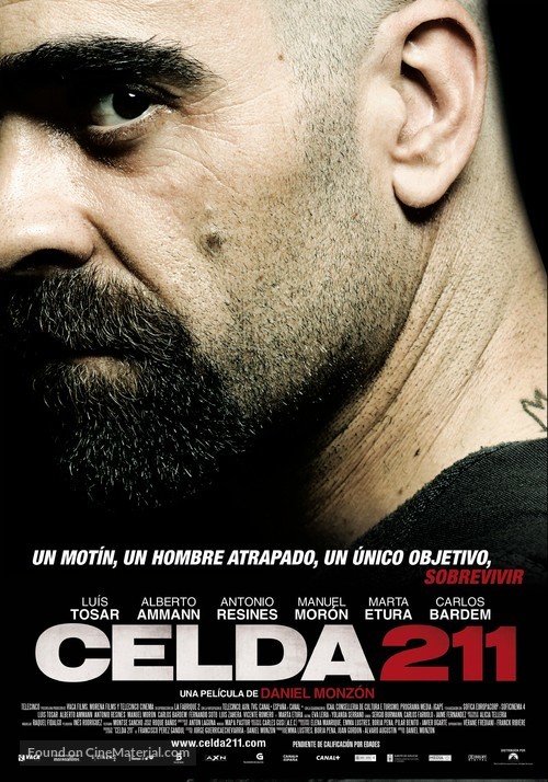 Celda 211 - Spanish Theatrical movie poster