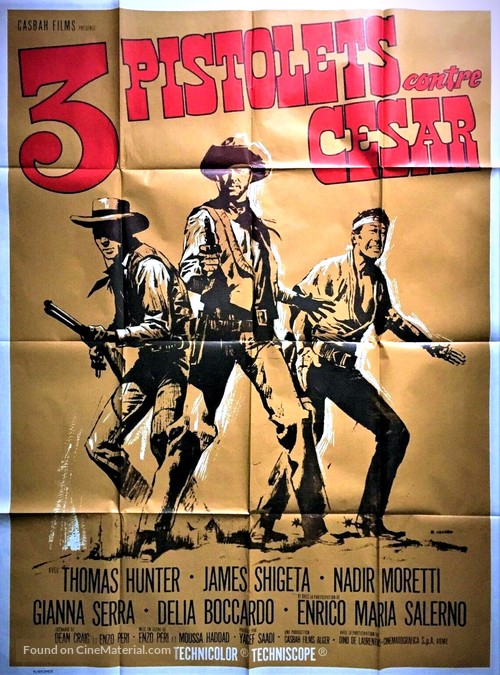 3 pistole contro Cesare - French Movie Poster