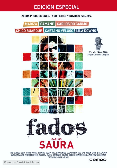 Fados - Spanish DVD movie cover