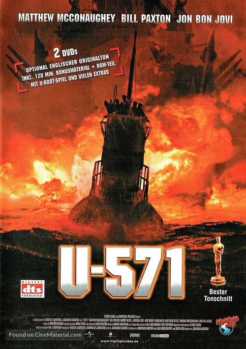 U-571 - German DVD movie cover