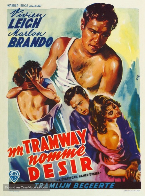 A Streetcar Named Desire - Belgian Movie Poster