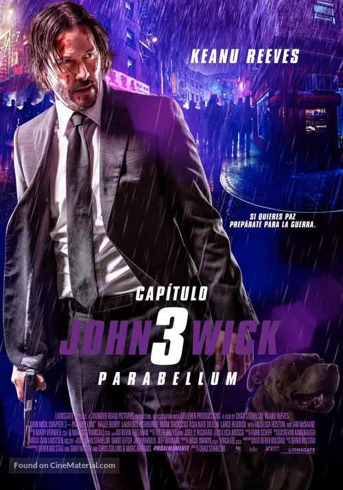 John Wick: Chapter 3 - Parabellum - Mexican Movie Poster