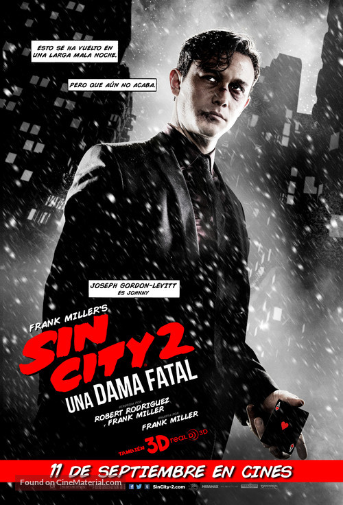 Sin City: A Dame to Kill For - Chilean Movie Poster