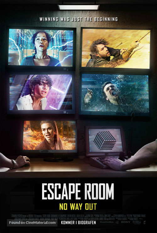 Escape Room: Tournament of Champions - Danish Movie Poster