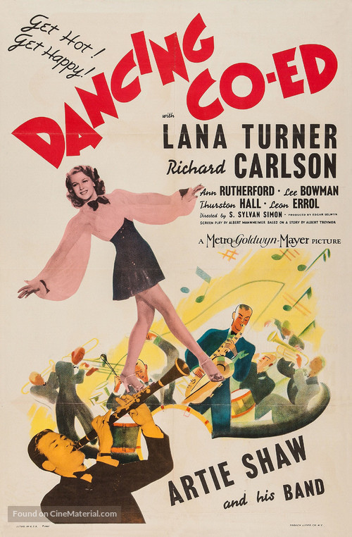 Dancing Co-Ed - Movie Poster