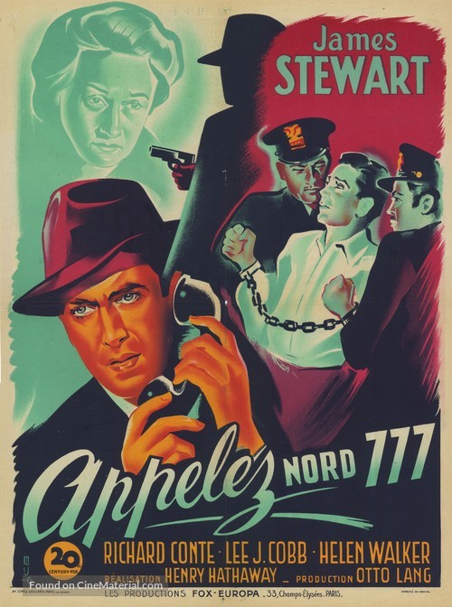 Call Northside 777 - French Movie Poster