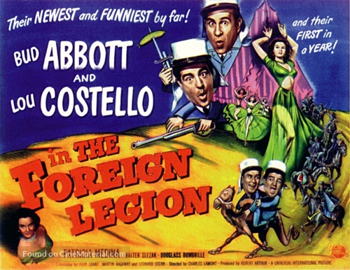 Abbott and Costello in the Foreign Legion - British Movie Poster