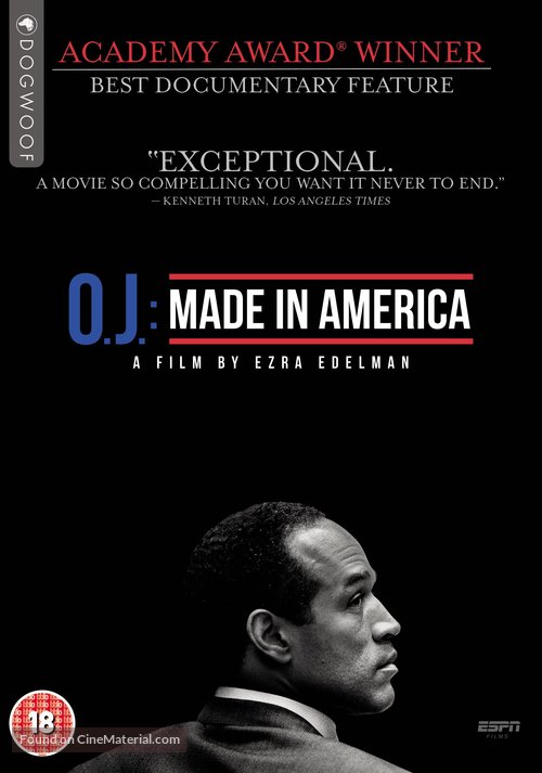 O.J.: Made in America - British DVD movie cover