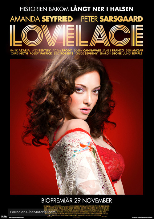 Lovelace - Swedish Movie Poster