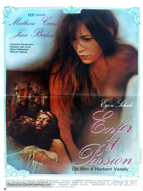 Egon Schiele - Exzesse - French Movie Poster