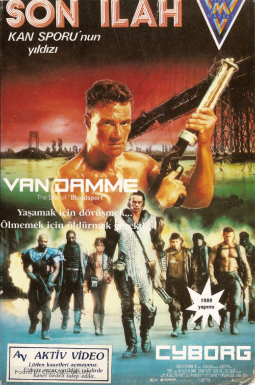 Cyborg - Turkish VHS movie cover