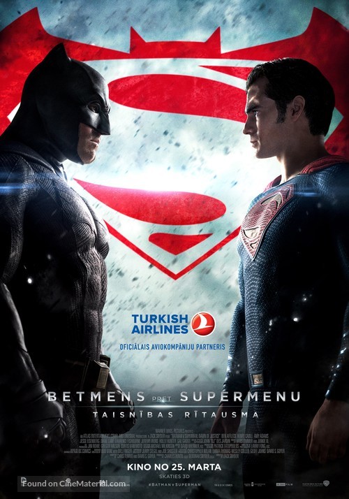 Batman v Superman: Dawn of Justice - Latvian Movie Poster