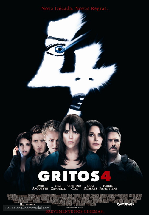 Scream 4 - Portuguese Movie Poster