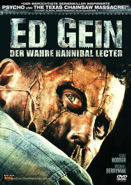 Ed Gein: The Butcher of Plainfield - German DVD movie cover