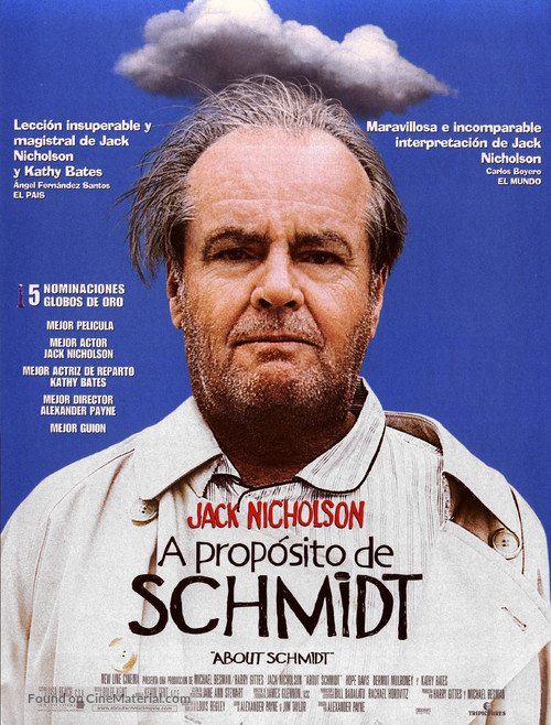 About Schmidt - Spanish Movie Poster