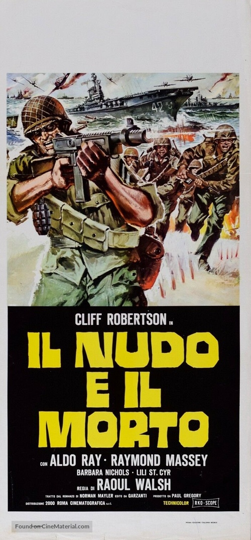 The Naked and the Dead - Italian Movie Poster