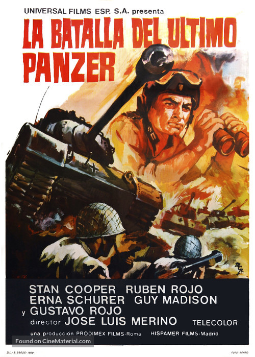 La battaglia dell&#039;ultimo panzer - Spanish Movie Poster