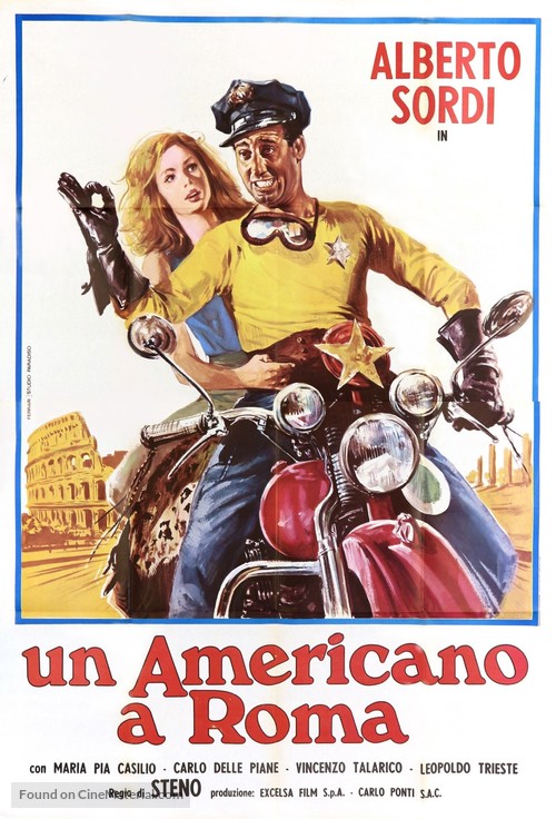 Un americano a Roma - Italian Movie Poster