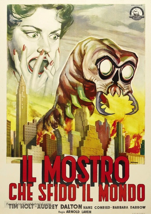 The Monster That Challenged the World - Italian Movie Poster
