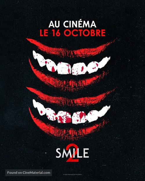 Smile 2 - French Movie Poster