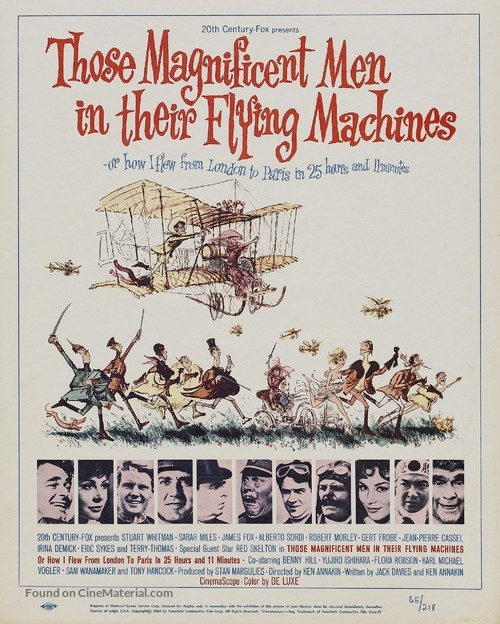 Those Magnificent Men In Their Flying Machines - Movie Poster