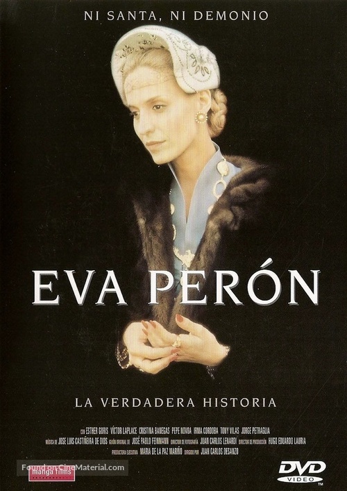 Eva Per&oacute;n - Argentinian DVD movie cover