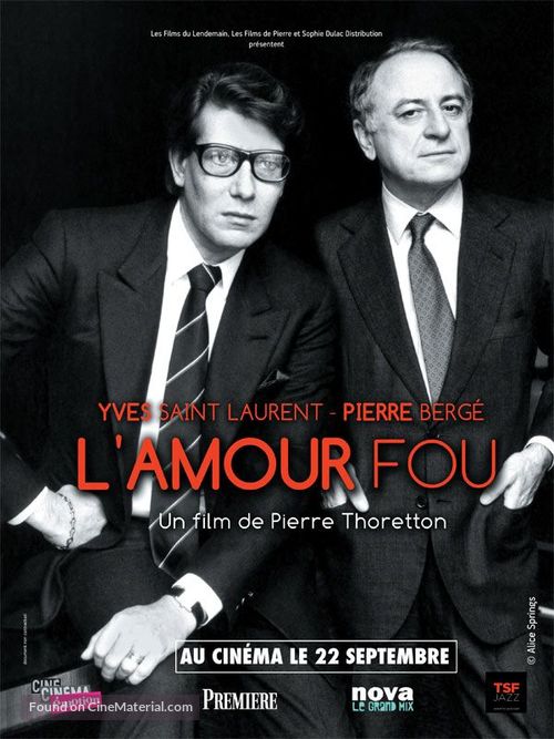 Yves Saint Laurent - L&#039;amour fou - French Movie Poster