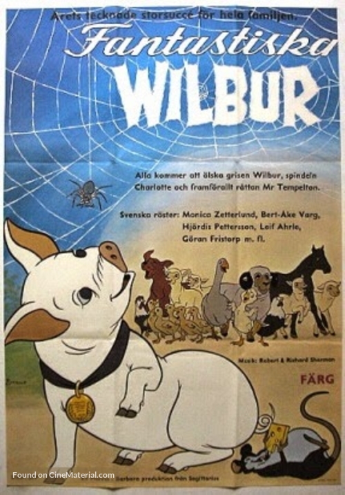 Charlotte&#039;s Web - Swedish Movie Poster