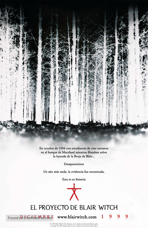 The Blair Witch Project - Argentinian Movie Poster