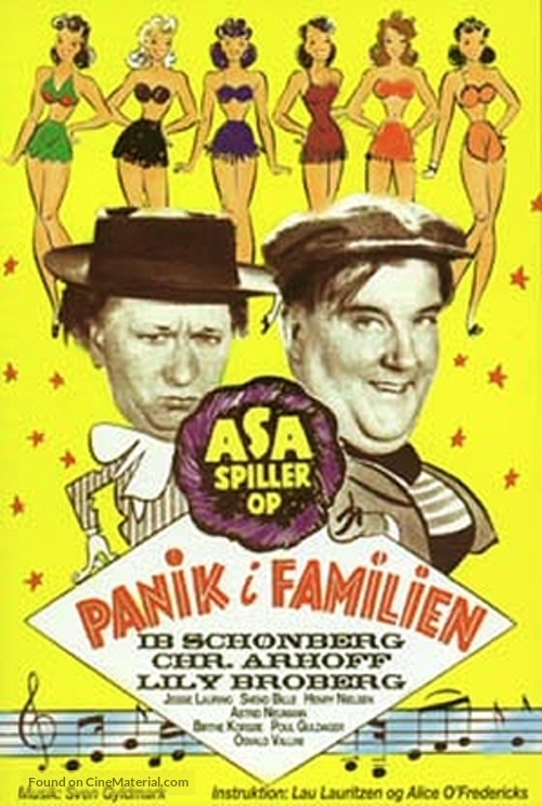 Panik i familien - Danish Movie Poster