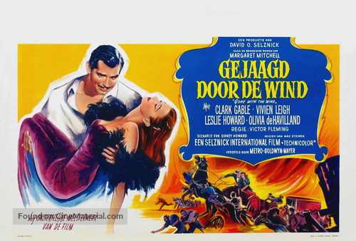 Gone with the Wind - Belgian Movie Poster