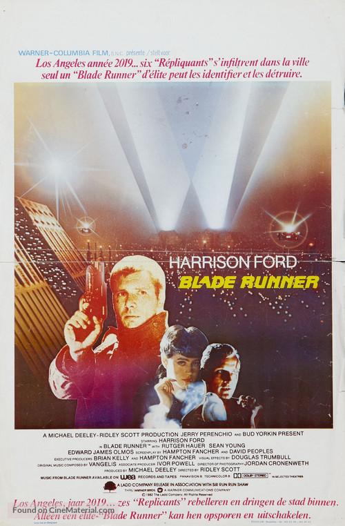 Blade Runner - Belgian Movie Poster